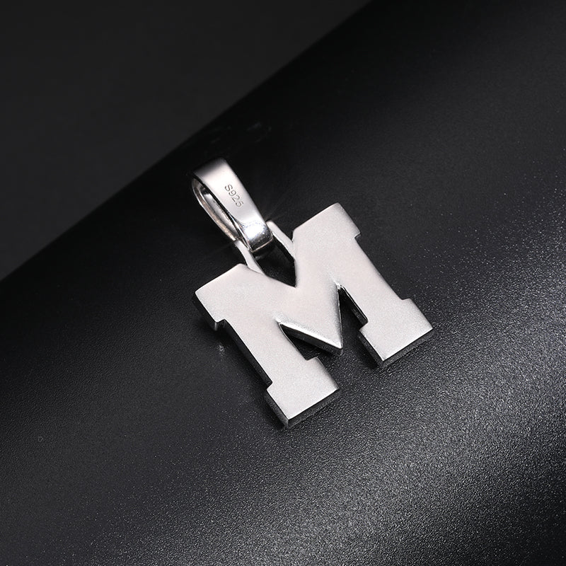Impact Moissanite Letter Pendant | 925 Sterling Silver