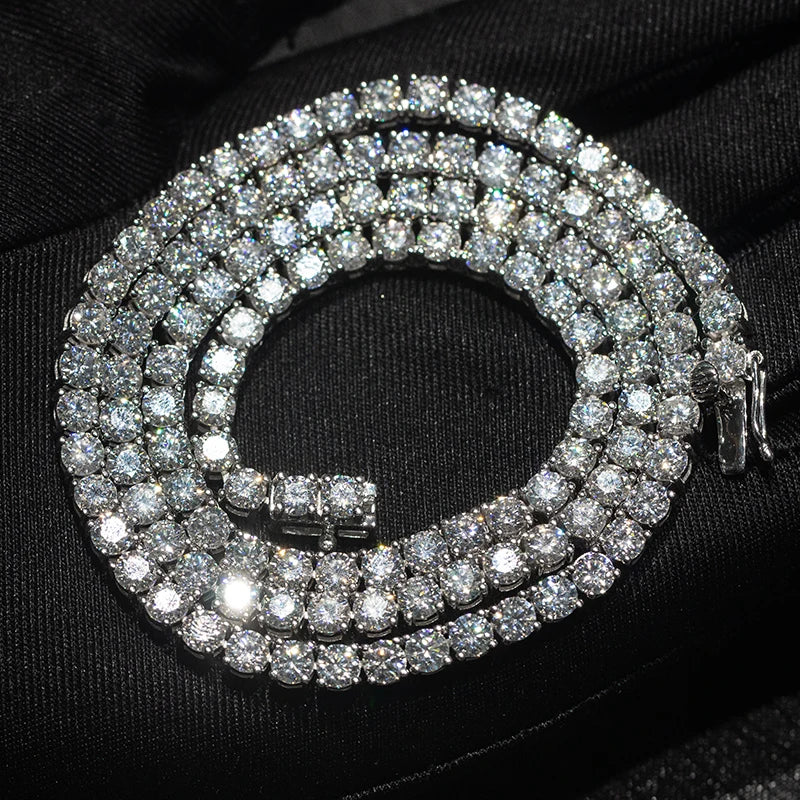 VVS1 Moissanite Tennis Chain Necklace | 925 Silver

