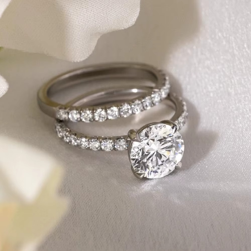 Moissanite Bridal Rings Set