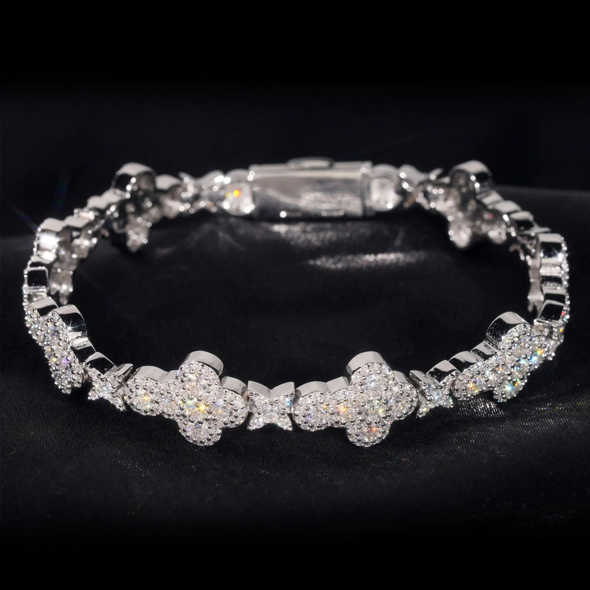 Moissanite Star Cross Bracelet | 925 Sterling Silver