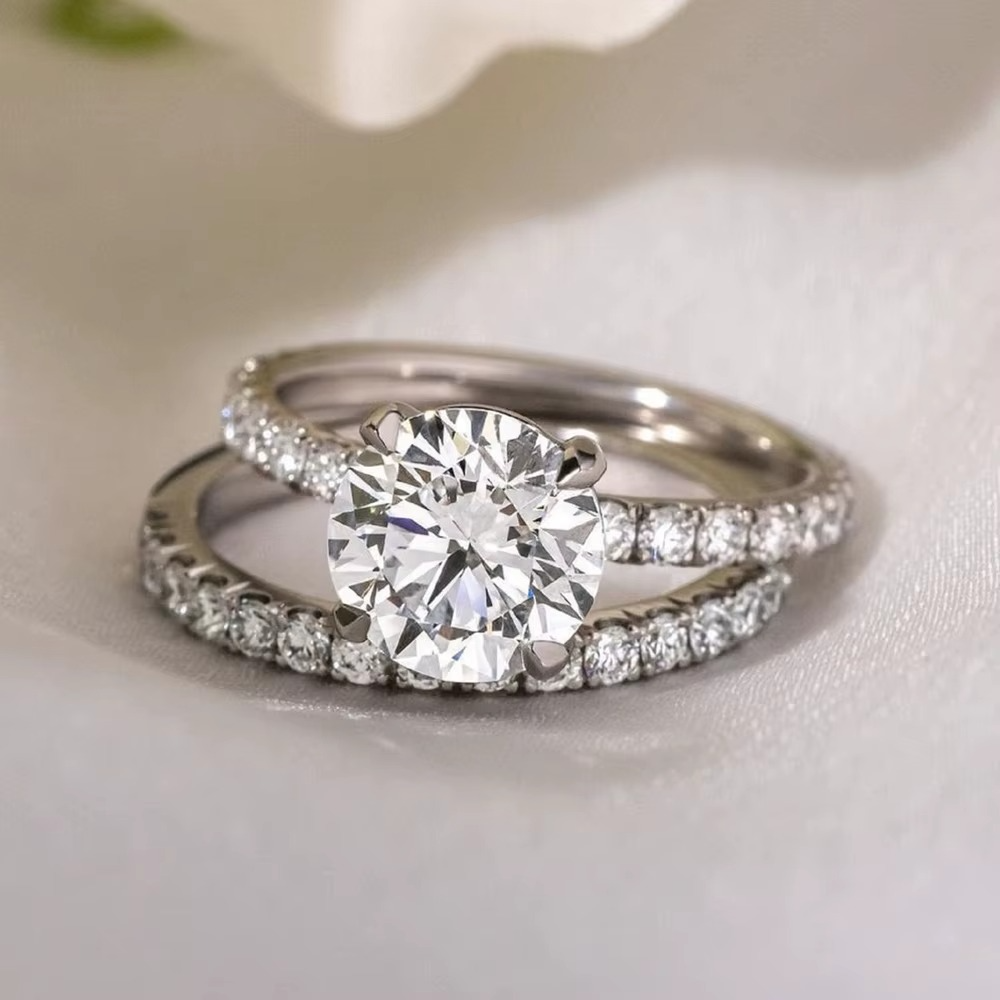 Moissanite Bridal Rings Set