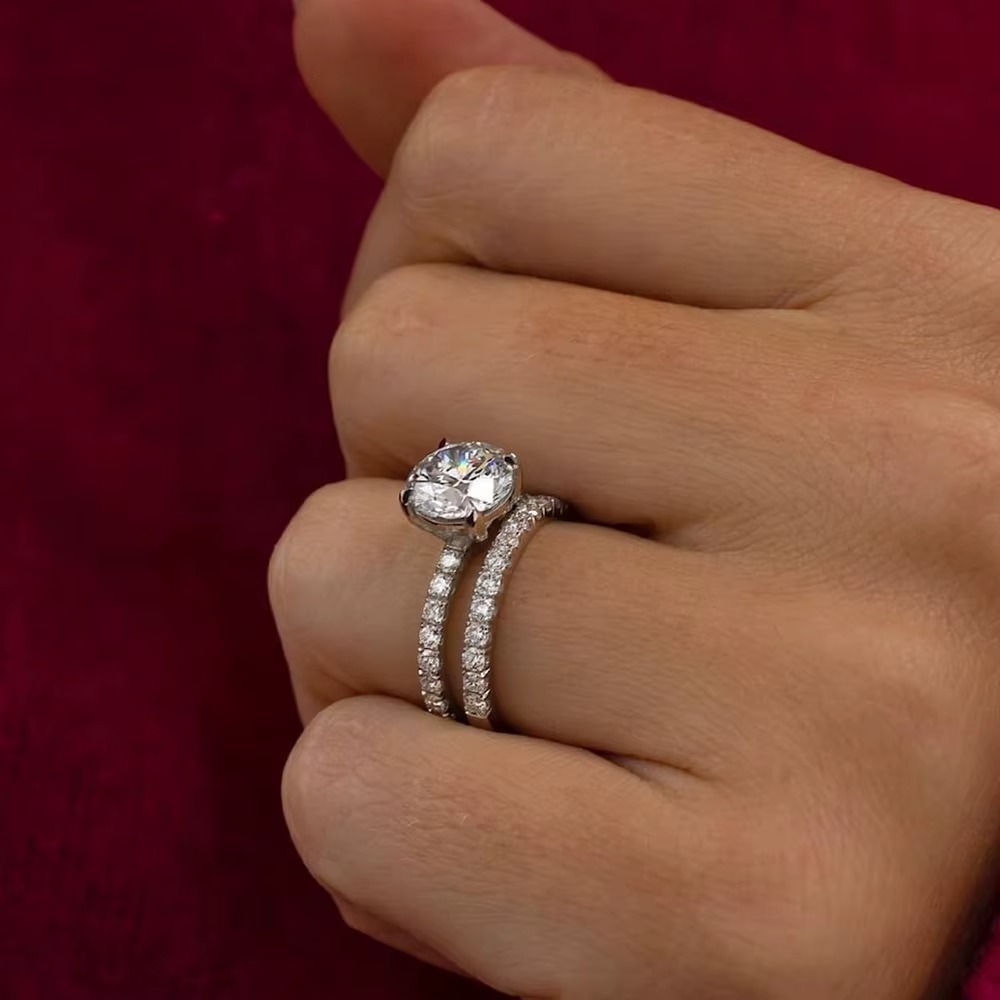 Moissanite Bridal Rings Set