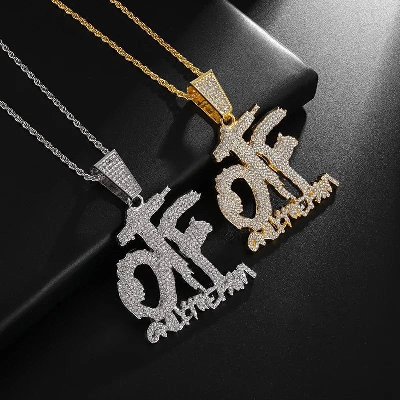 OTF Letter Pendant Necklace | Trendy Unisex Jewellery

