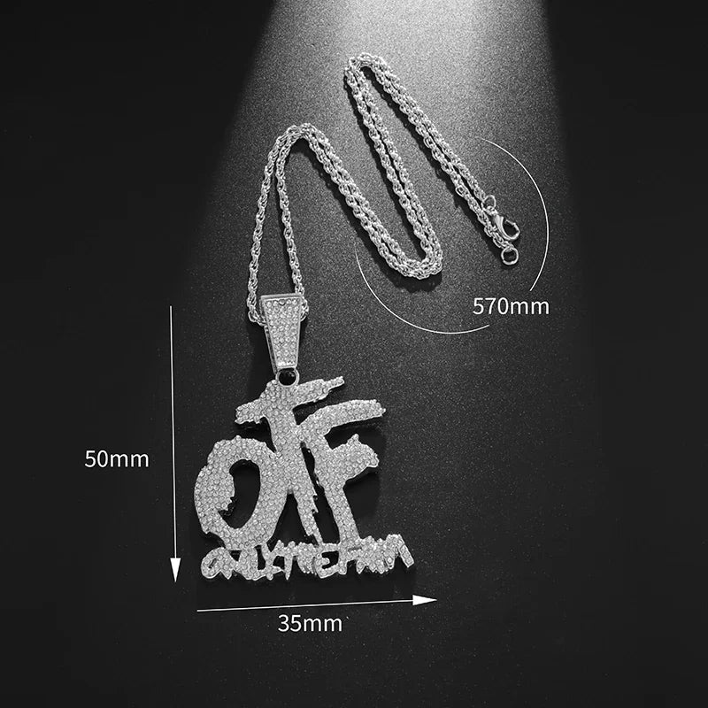 OTF Letter Pendant Necklace | Trendy Unisex Jewellery

