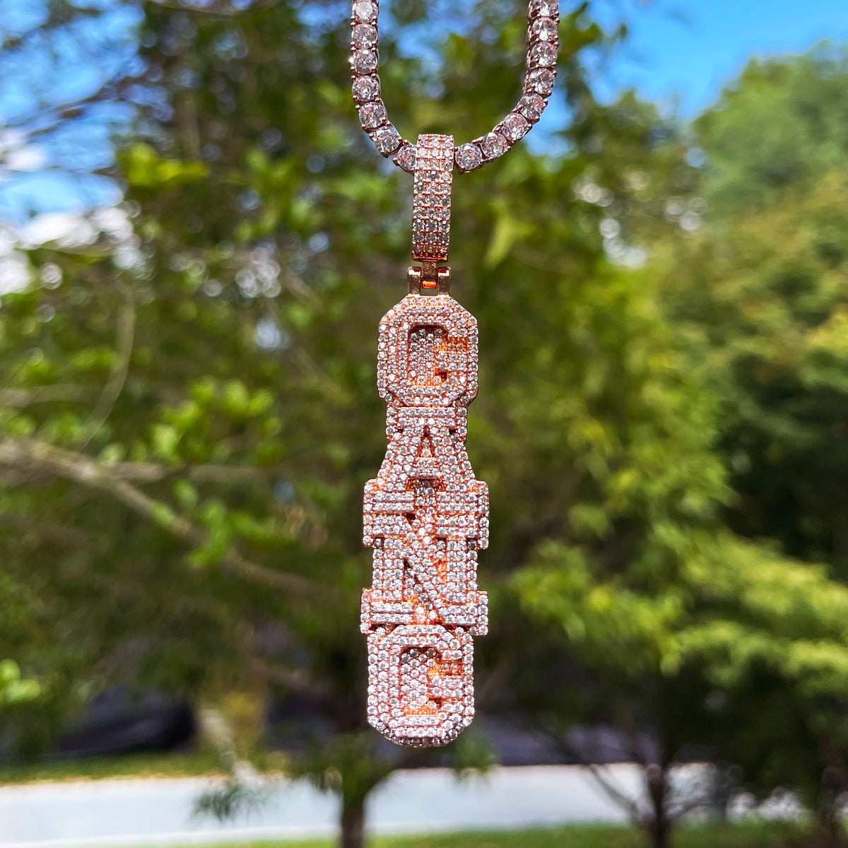 Personalised Bubble Letter Pendant | Custom Initial Necklace