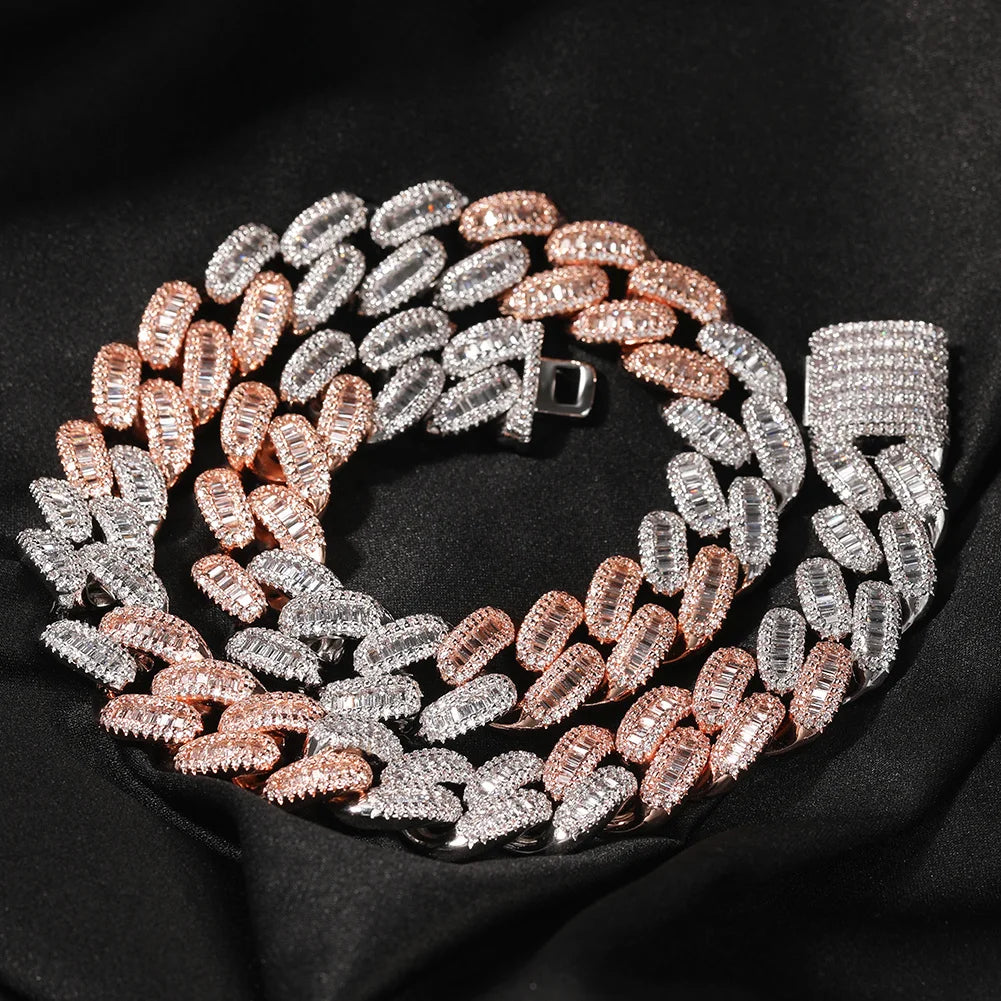 15mm Baguette Cuban Chain
