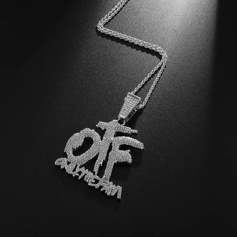 OTF Letter Pendant Necklace | Trendy Unisex Jewellery

