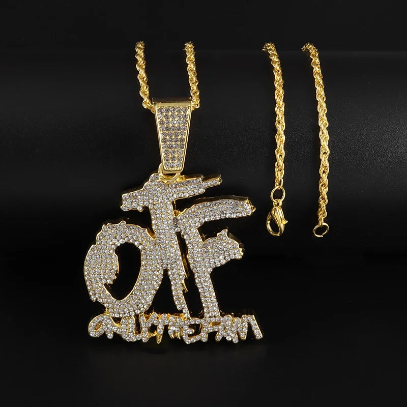 OTF Letter Pendant Necklace | Trendy Unisex Jewellery

