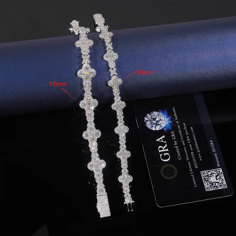 Moissanite Star Cross Bracelet | 925 Sterling Silver