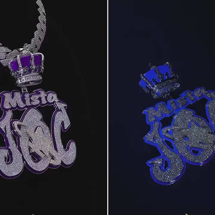 Luminous Moissanite Pendant | VVS Glow Custom Necklace